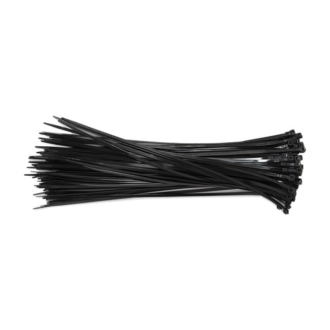 Black Cable Ties 100 Pack 