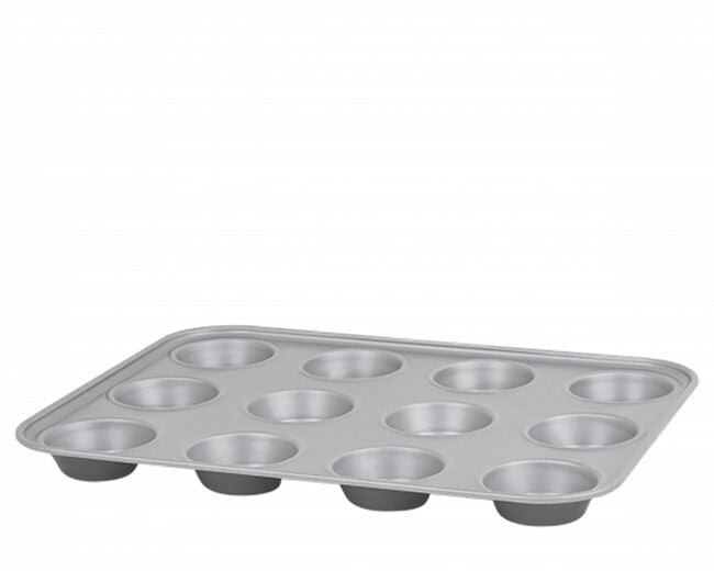 Baker & Salt Silver Muffin Tray 12 Cup
