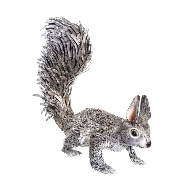 Metal Squirrel Garden Ornament