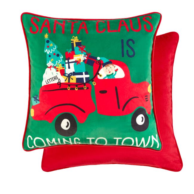 Santa's WorkShop 2 Pack Cushion Covers 45cm x 45cm
