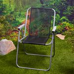 Black Folding Camping Chair