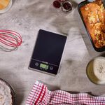 Camry Black Rectangular Digital Kitchen Scale