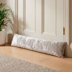 Velvet Crush Draught Excluder Mocha 22 x 90cm