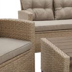 Almeria 4 Piece Rattan Sofa Set
