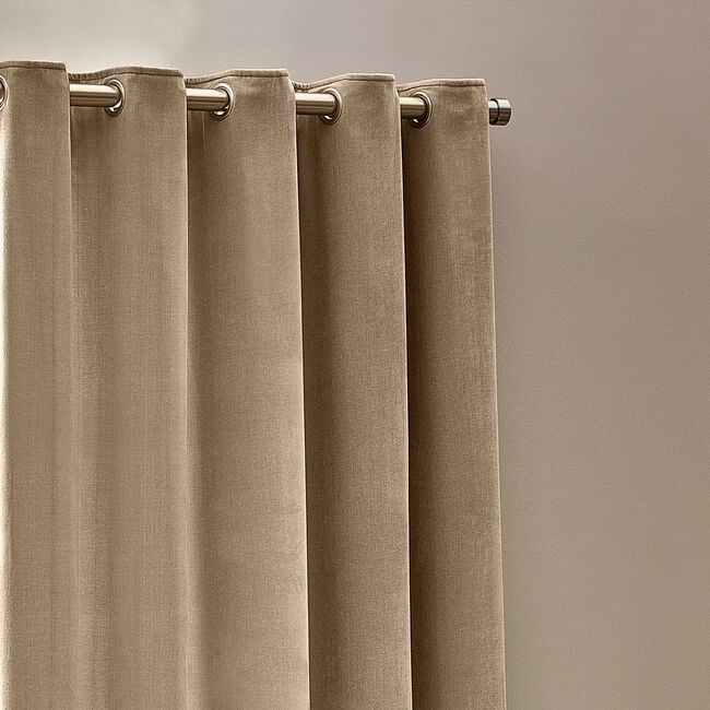YARD HEAVY CHENILLE NATURAL  66x54 Curtain