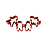 Wilton Gingerbread Family 4pc Metal Cookie Cutters