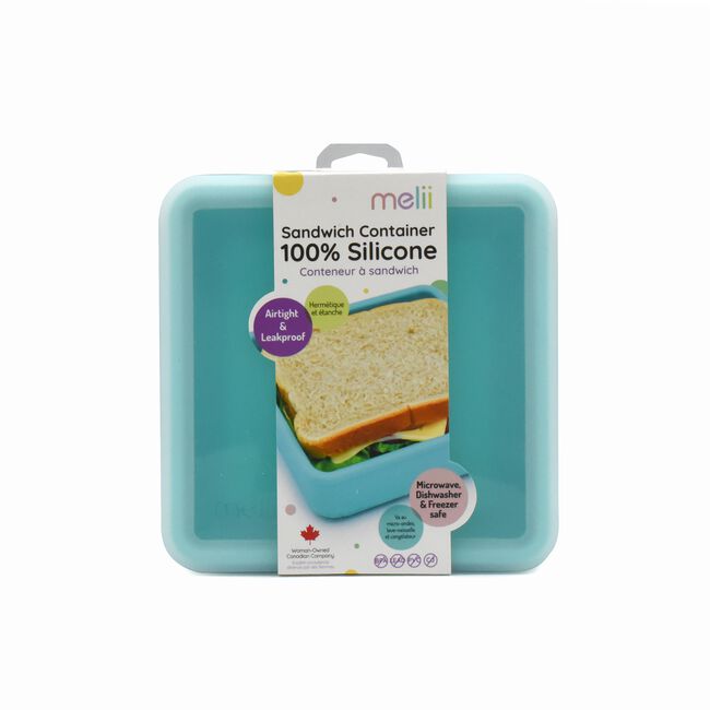 Melii Blue Silicone Sandwich Lunch Box - 790ml