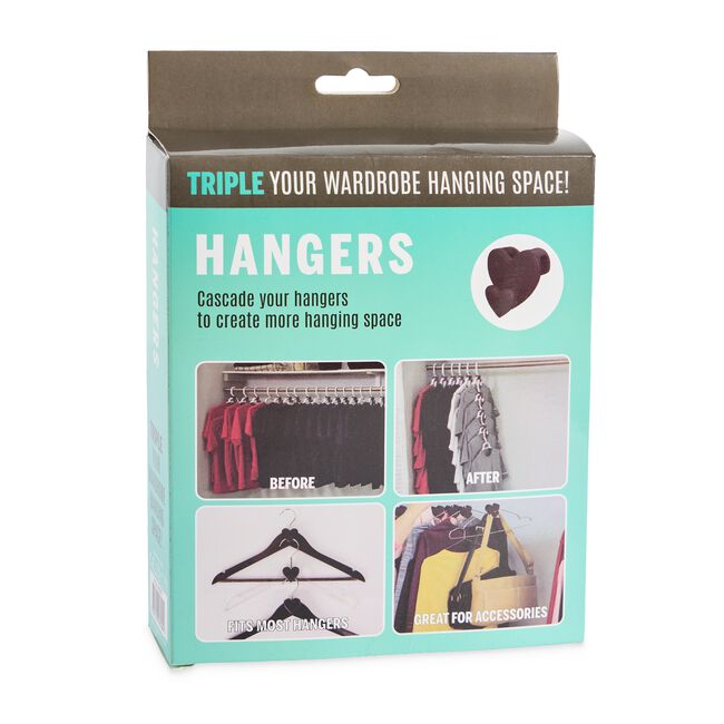 Space Saving Clothes Hanger Clips - 18 Pack