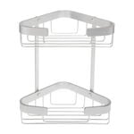 Aluminium Two Tier Corner Bathroom Caddy