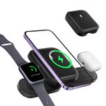 Budi Black 3 in 1 Foldable Wireless Charger 20W