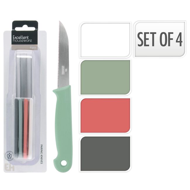 Excellent Houseware 4 Piece Pairing Knives