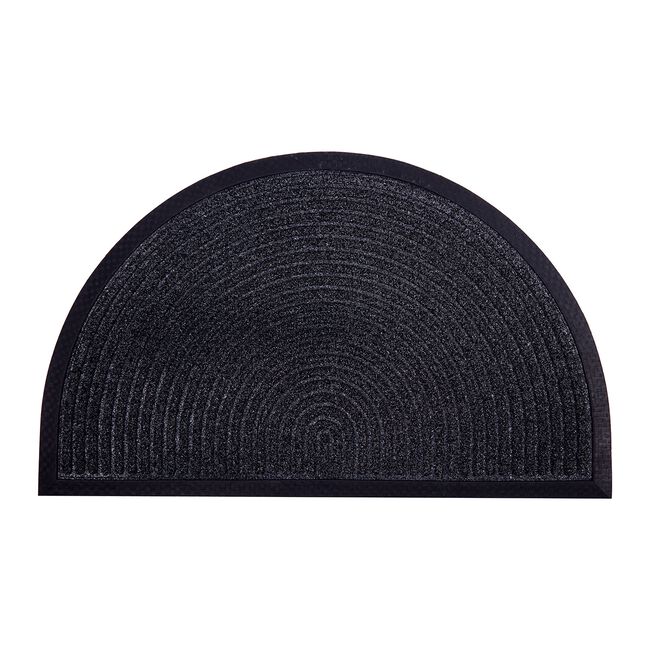 Scraper Texture Half Moon Door Mat 45cm x 75cm