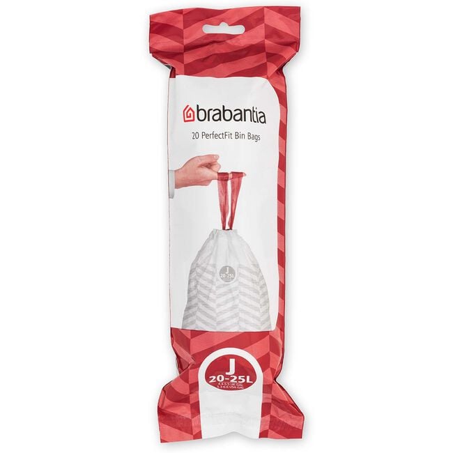 Brabantia Perfect Fit Bin Bags 20-25L (J) 20 Pack