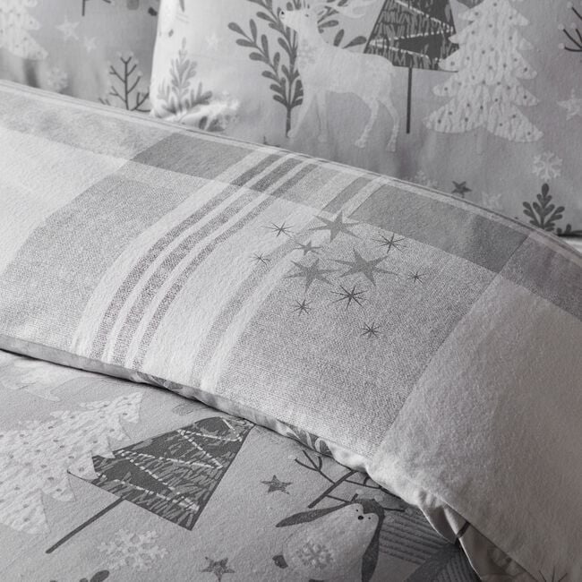 DOUBLE DUVET COVER Brushed Cotton Arctic Scene