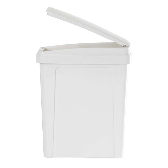 Casa Snow White Slim Swing Bin 25L