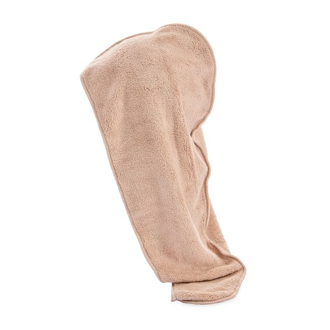 NICOLE DAY FLEECE KHAKI Hair Turban