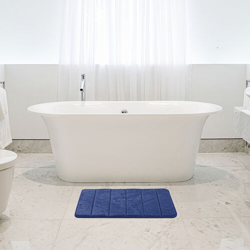 Memory Foam Bath Mat 40x60cm Navy Home Store + More