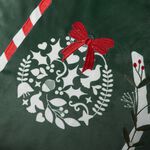 Embroidered Joy Cushion 45cm x 45cm - Green