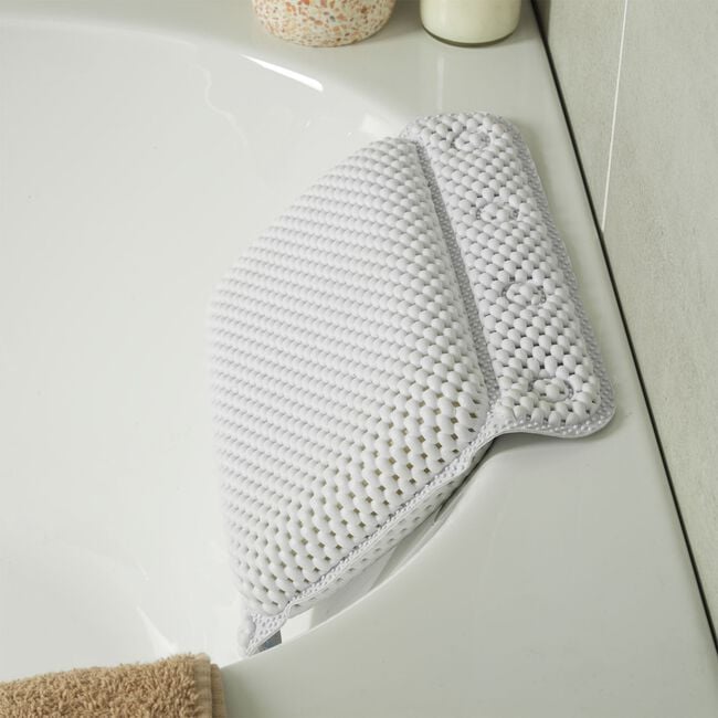 Beldray Antibac White Bath Pillow