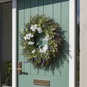 Lavender & Cream Floral Wreath