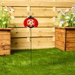 Ladybird Spinner Garden Stake