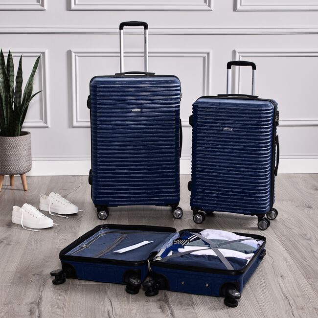 MEDIUM Lightweight Hardshell Luggage - Navy Blue