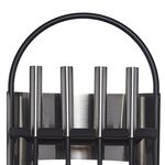 Silver Flame Fireplace Set 