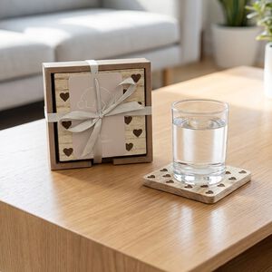 Hearts Coasters - 4 Pack