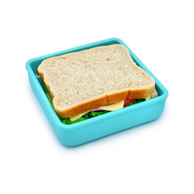 Melii Blue Silicone Sandwich Lunch Box - 790ml