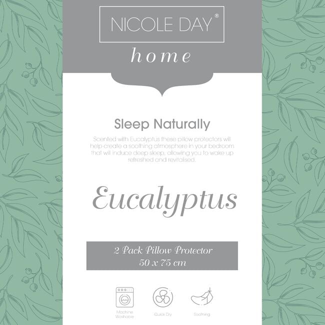 Nicole Day Scented Eucalyptus Pillow Protector 2Pk