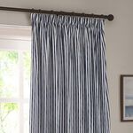 YARD PENCIL PLEAT HEBDEN NAVY  66x90 Curtain