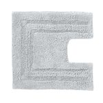 COTTON BORDER SILVER 50x50 Pedestal Mat