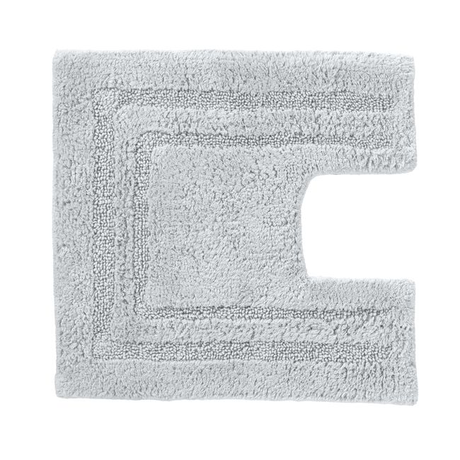 COTTON BORDER SILVER 50x50 Pedestal Mat