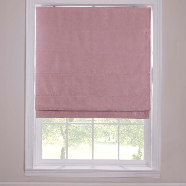 BLACKOUT & THERMAL TEXTURED ROSE 90X140cm Roman Blind