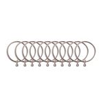 METAL RINGS 50mm Brushed Nickel 10pk