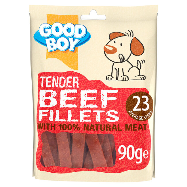Good Boy Tender Beef Fillets 90g Dog Treat