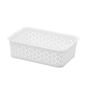 Geometric Storage Basket 1.5L - White