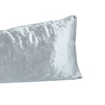 Velvet Crush Draught Excluder Silver 22 x 90cm