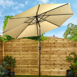 3M CRANK & TILT Sun Parasol - Cream