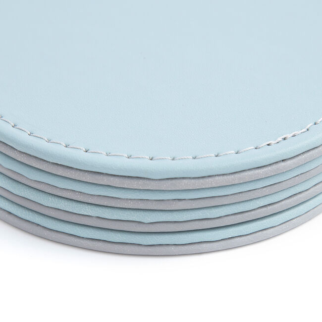 Reversible Round Coasters - Duck Egg & Grey