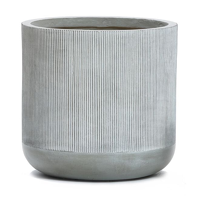 PETRA Small Grey Stone Effect Pot