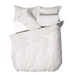 DOUBLE DUVET COVER Waffle White