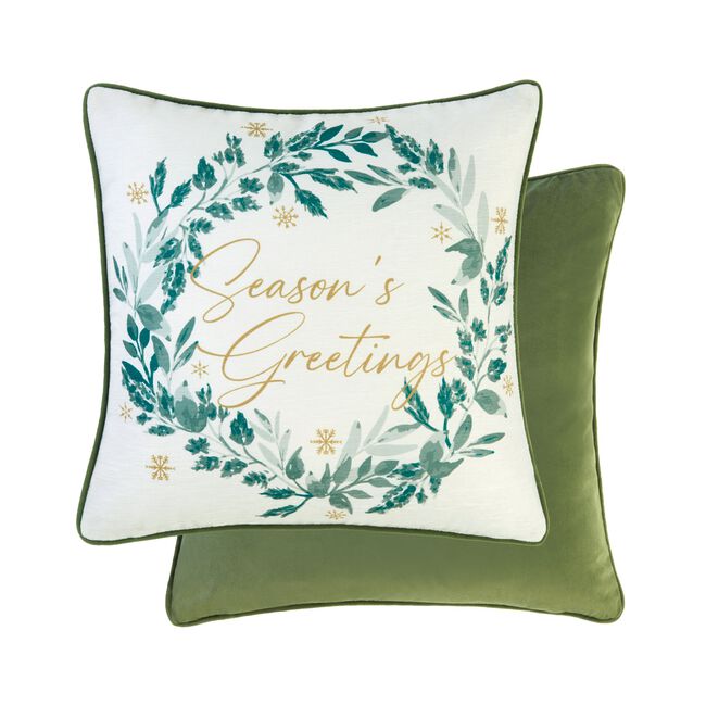 Seasons Greetings 2 Pack Cushion Covers 45 x 45cm