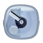 Gleam Clean Sheen Square Spin Flat Mop with Bucket