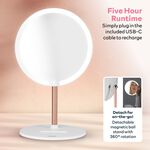 Carmen Rechargeable LED Magnetic Mirror