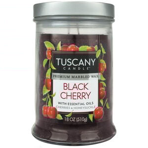 Tuscany Double Wick Candle Black Cherry 18oz