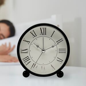 TABLE ALARM CLOCK Black 11cm