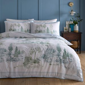 DOUBLE DUVET COVER Willow Tree Scene