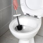 BELDRAY WHITE ROUND TOILET BRUSH With Silicone Head 
