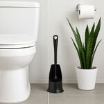 BELDRAY ANTIBAC Silicone Black Toilet Brush